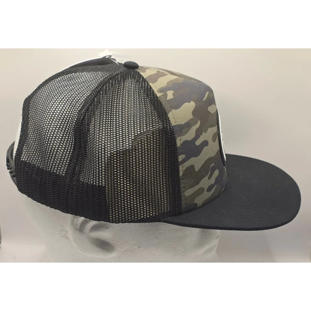 Neff Trucker Hat Camo Snapback Cap Mesh Flat Brim‎ Forever Fun Skate Snowboard